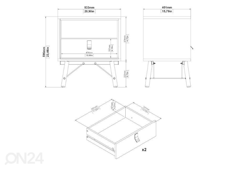 Öökapp Ry 53 cm suurendatud