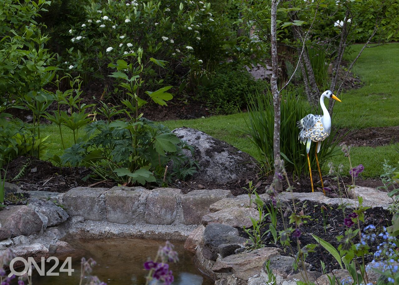 Päikesepaneeliga dekoratsioon Heron suurendatud