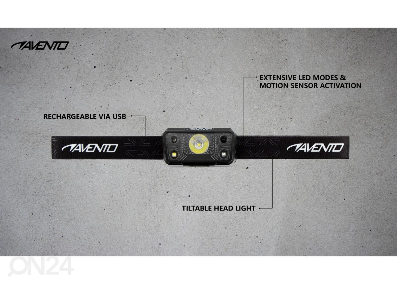 Pealamp LED laetav Avento suurendatud