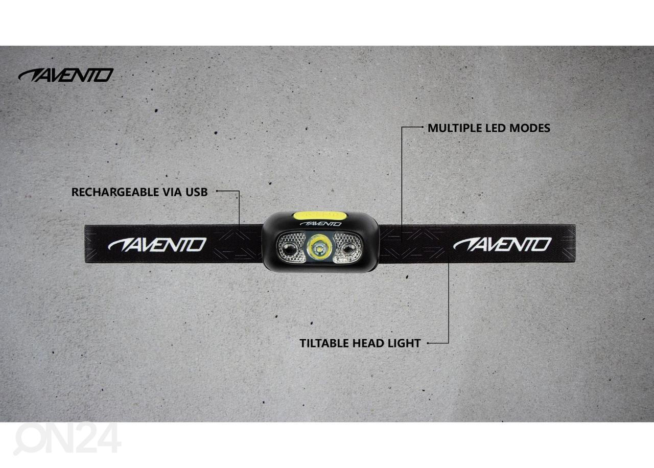 Pealamp LED laetav Avento suurendatud