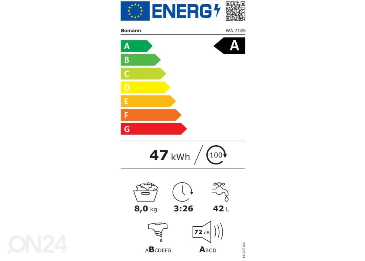 Pesumasin Bomann WA7185 suurendatud