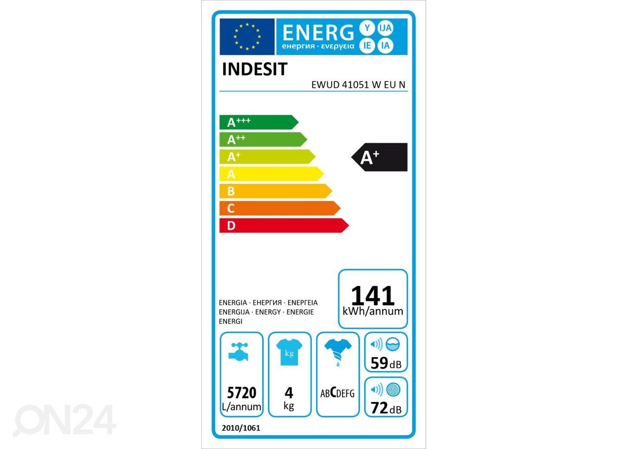 Pesumasin Indesit suurendatud