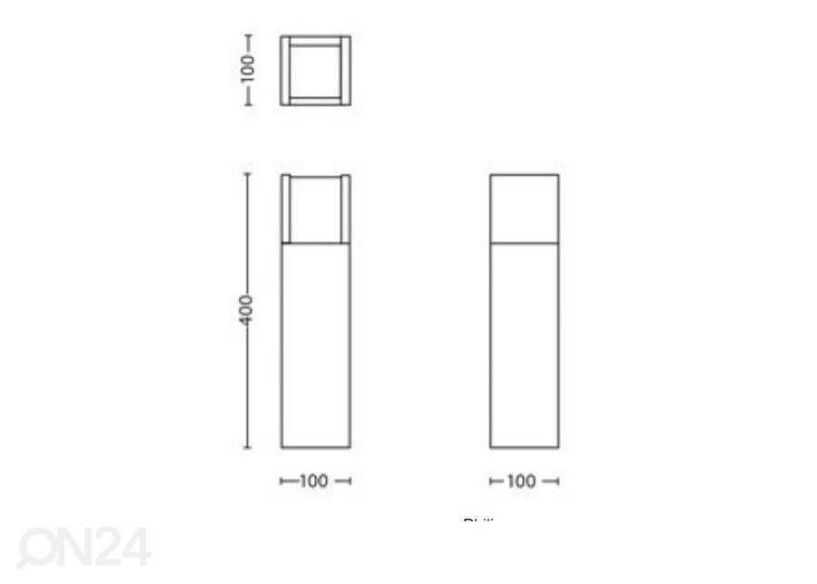 Philips Arbour pedestal 1x6 W 600lm 4000K suurendatud