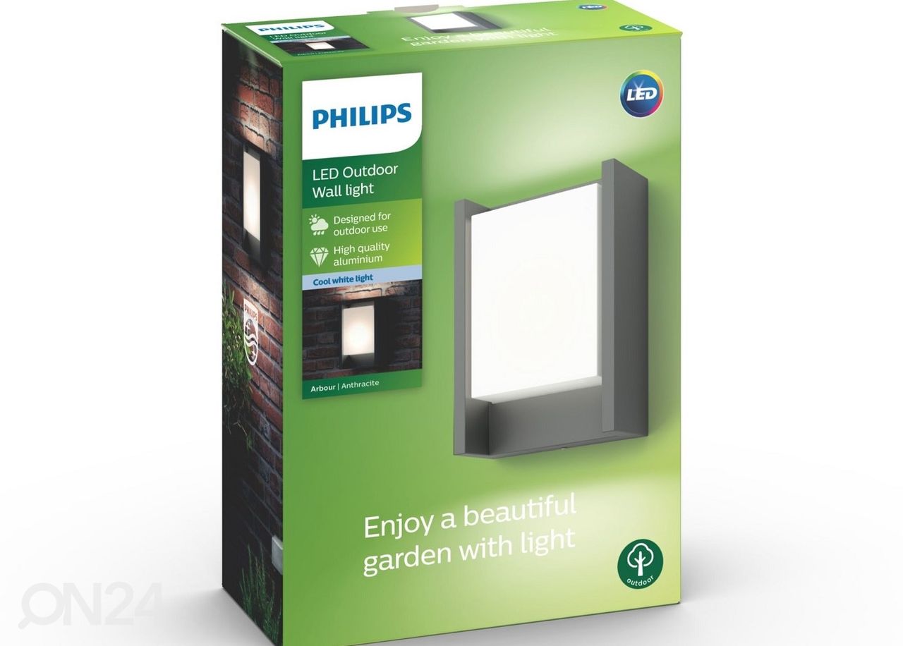 Philips Arbour seinavalgusti 1x6 W 600lm 4000K suurendatud