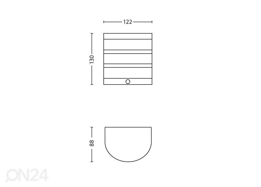 Philips Calgary seinalamp liikumisandusriga 3 W 320lm 2700K suurendatud