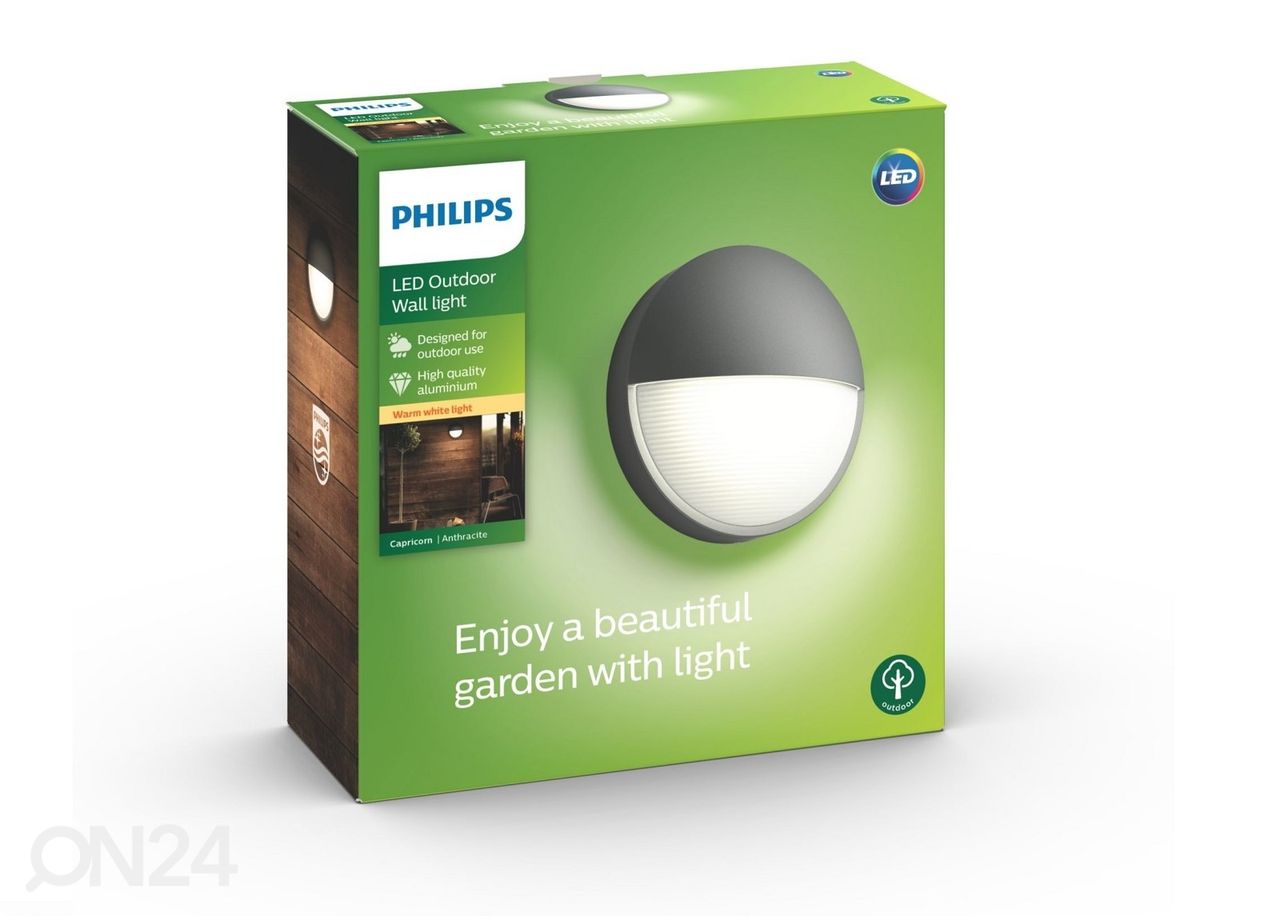 Philips Capricorn seinavalgusti 1x6 W 600lm 2700K suurendatud