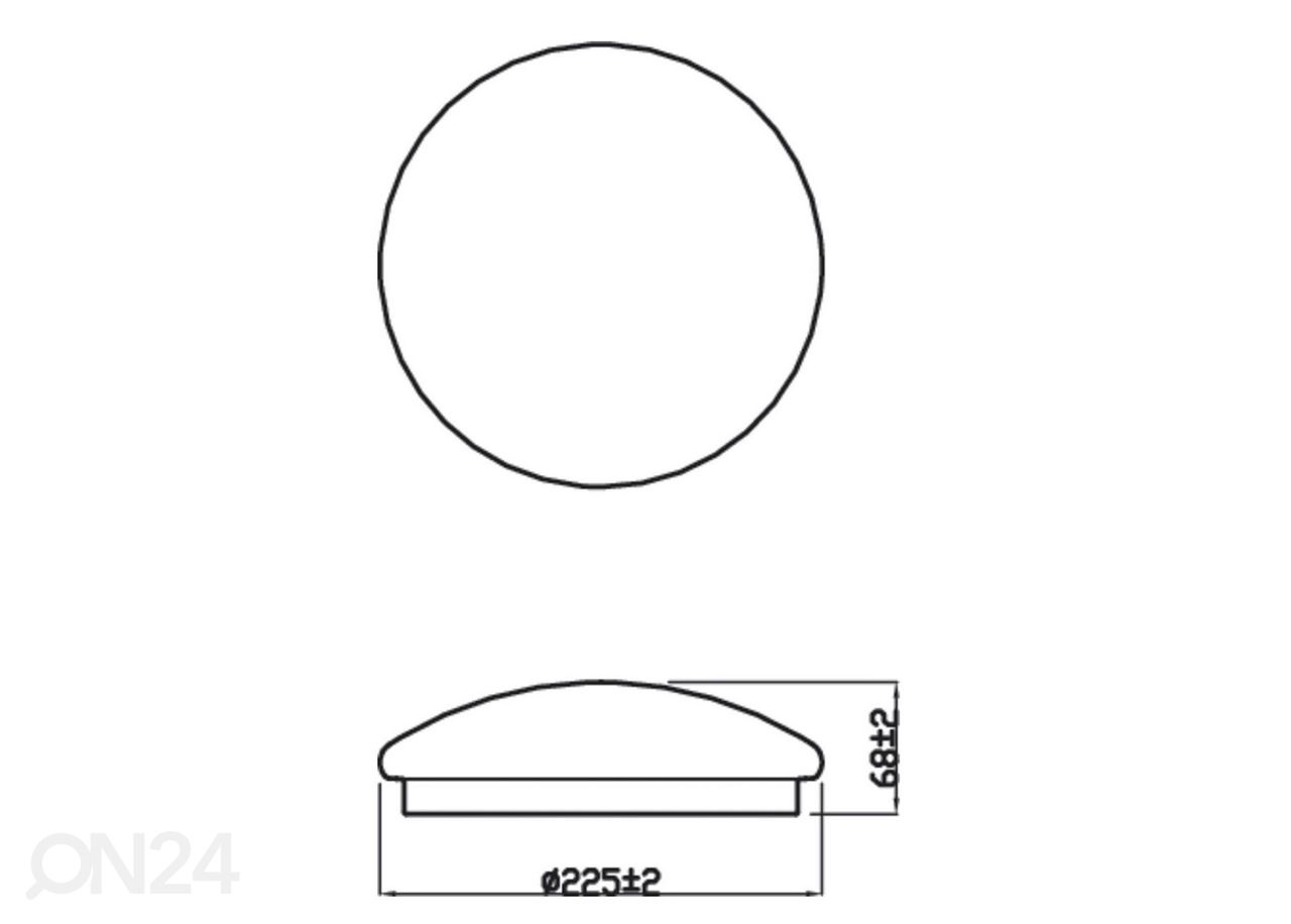 Philips Moire laevalgusti 6 W 2700K suurendatud