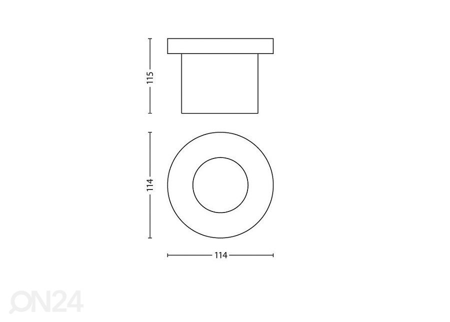 Philips Moss süvistatav välisvalgusti 3 W 270lm IP67 suurendatud