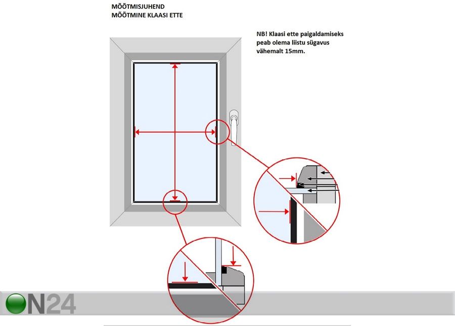 Pimendav voldikkardin 60-70x190 cm suurendatud