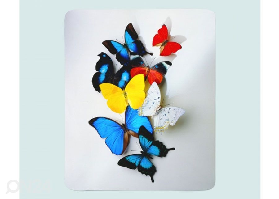 Pleed Colorful Butterflies 130x150 cm suurendatud