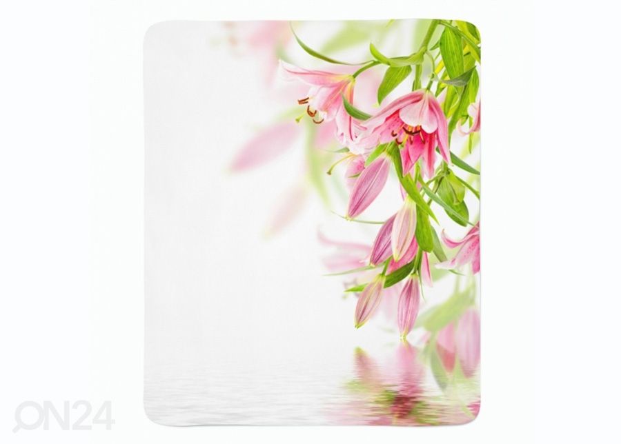 Pleed Pink Lilies 130x150 cm suurendatud