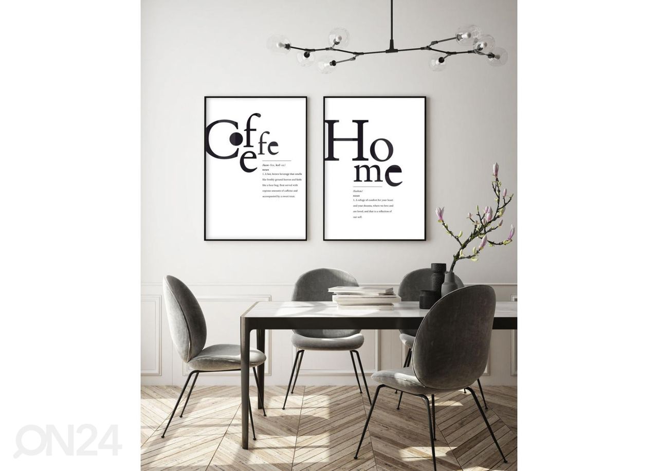 Poster Coffee 40x50 cm suurendatud