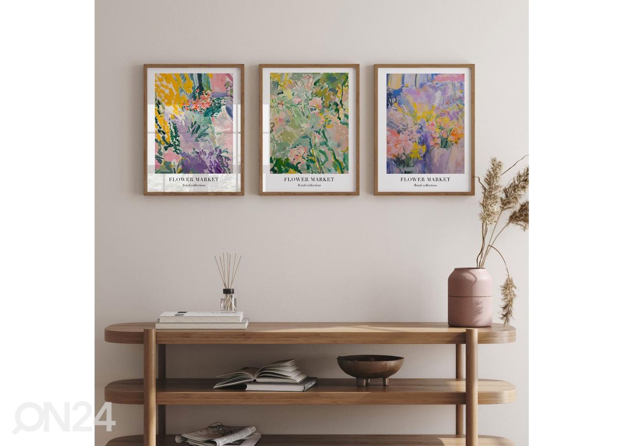 Poster Floral collection I 21x30 cm suurendatud