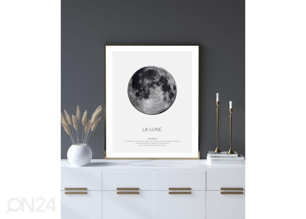 Poster La Lune 21x30 cm suurendatud