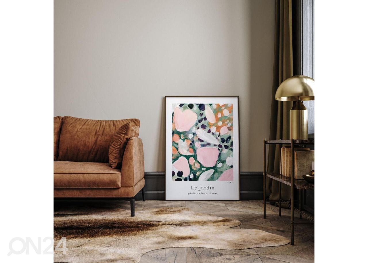 Poster Le Jardin I 21x30 cm suurendatud