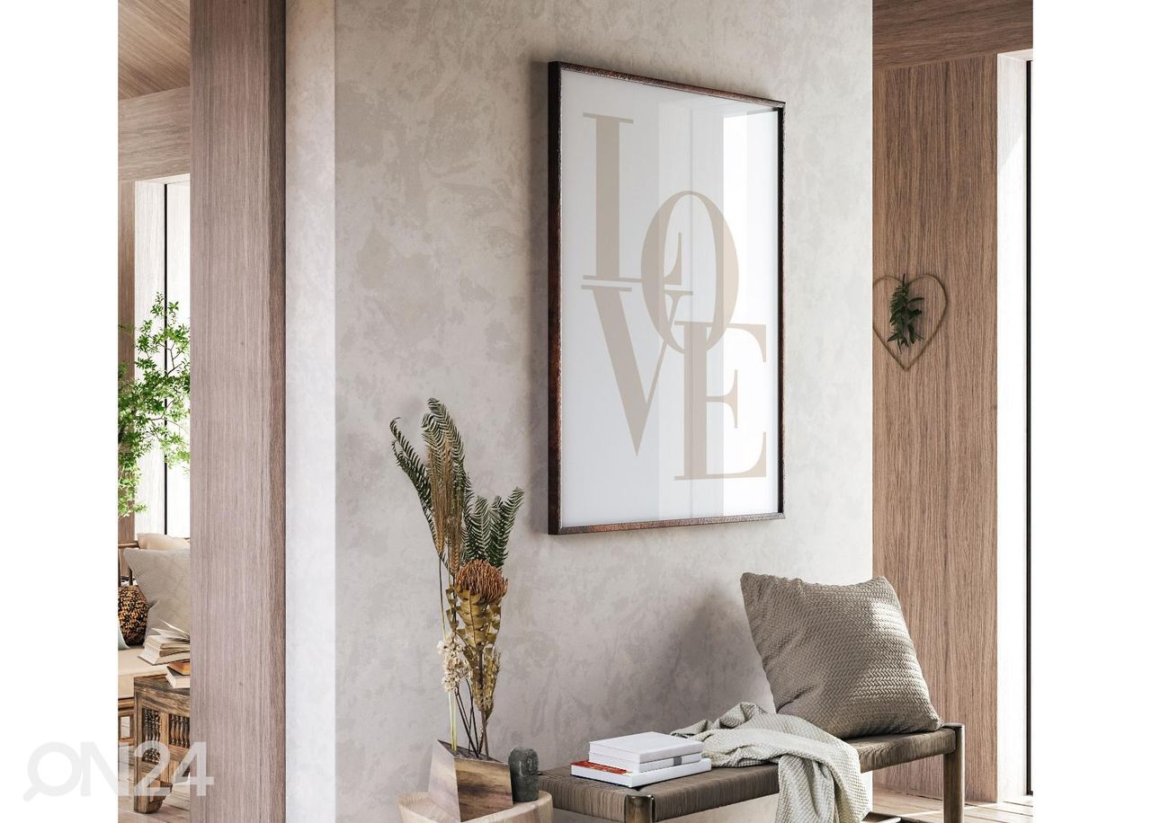 Poster Love 70x100 cm suurendatud