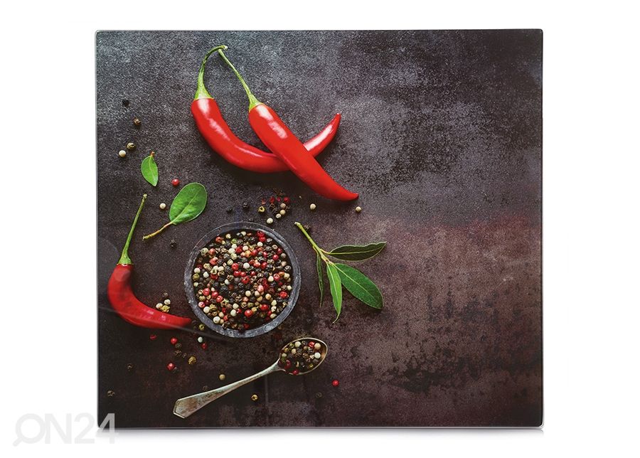 Pritsmekaitse/pliidiplaadikate Chilli 56x50 cm suurendatud