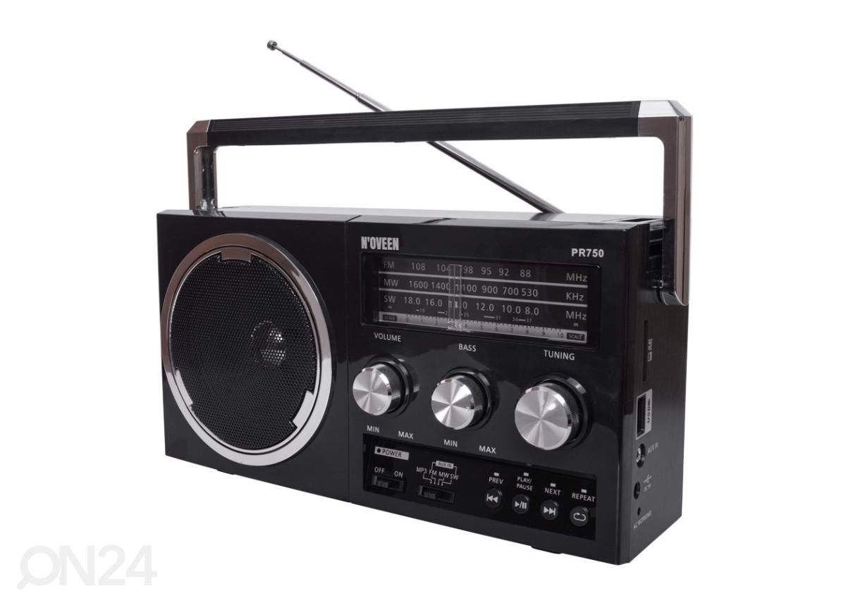 Raadio N’Oveen PR750, must suurendatud