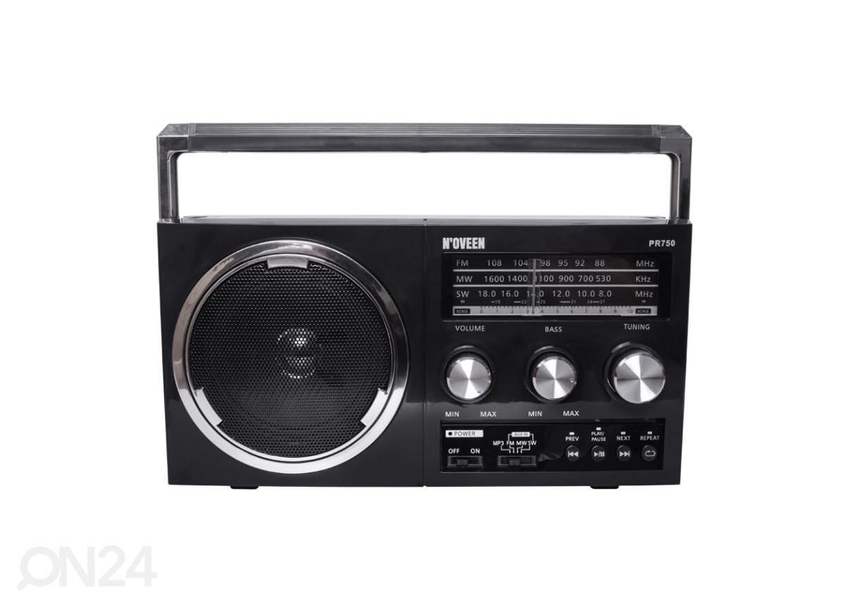 Raadio N’Oveen PR750, must suurendatud