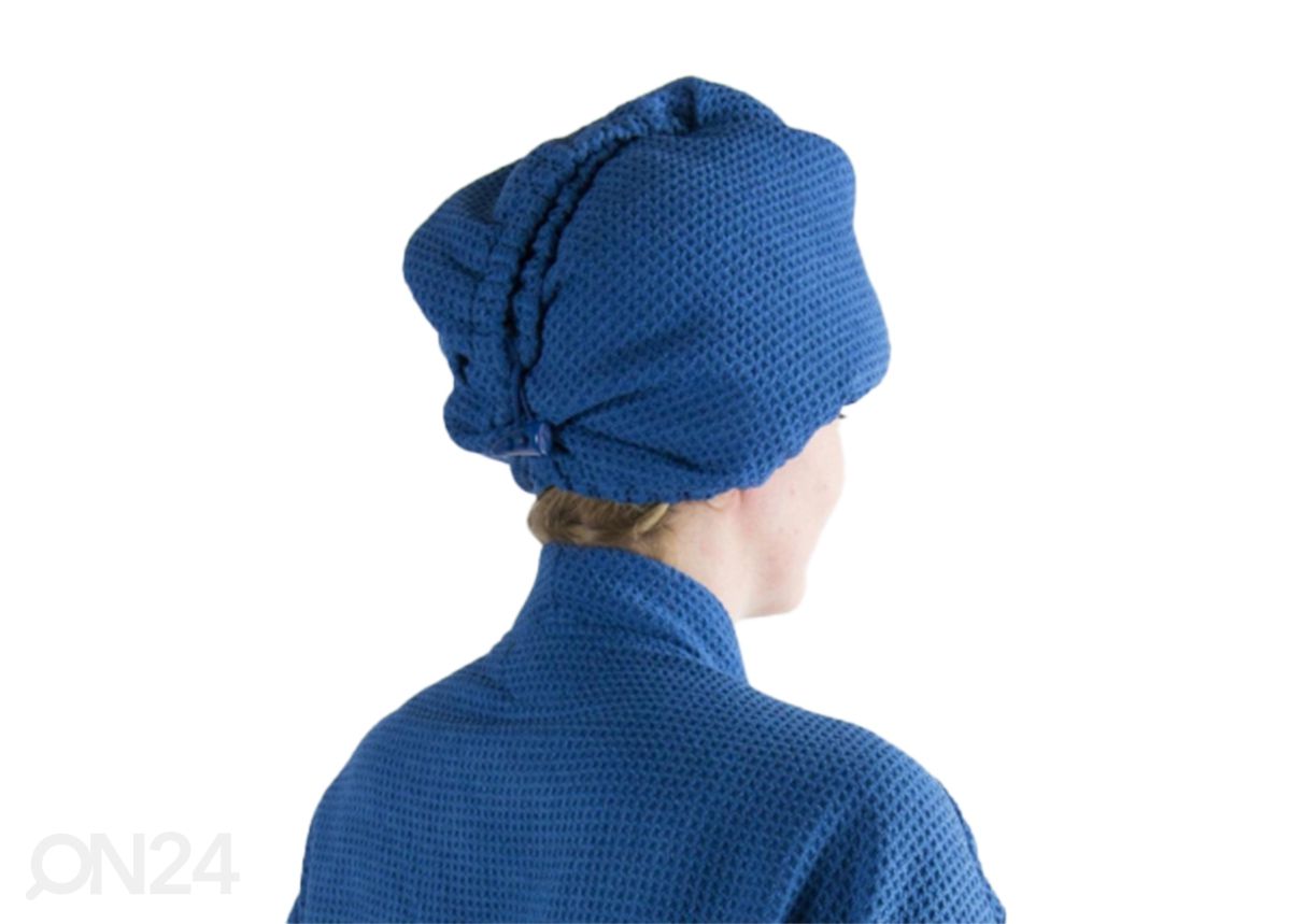 Rätik juustele turban, sinine suurendatud