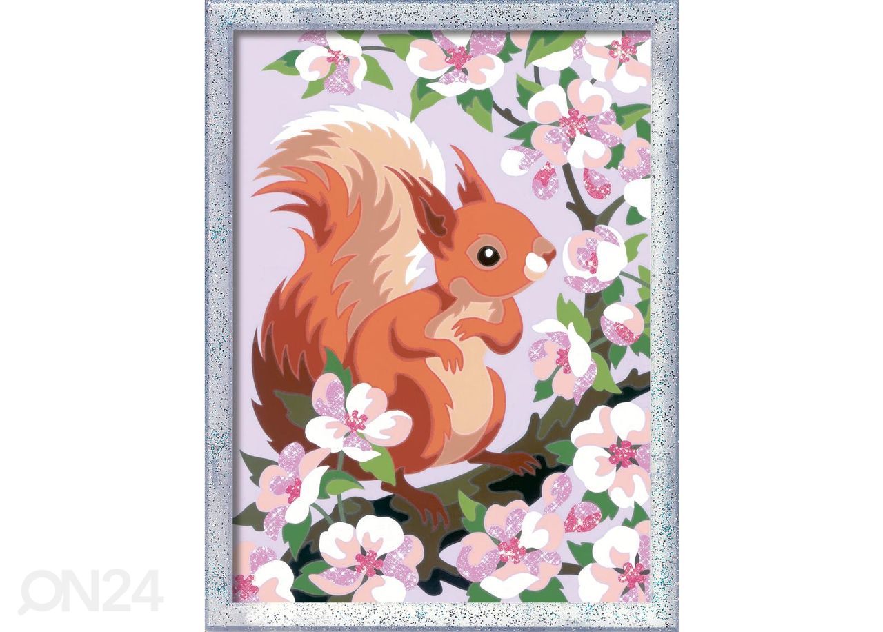 Ravensburger maalimine numbrite järgi Kevadine orav suurendatud