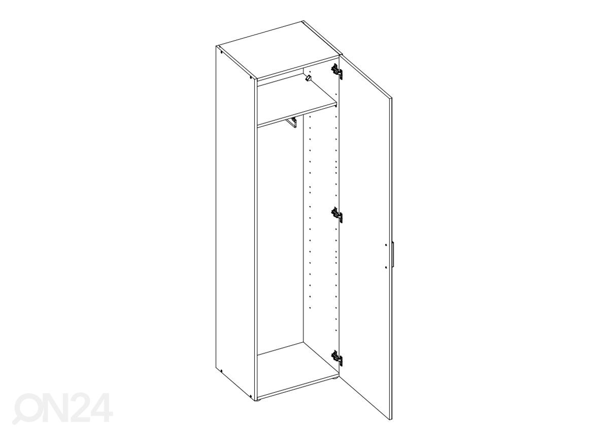 Riidekapp MRK 635 60 cm suurendatud