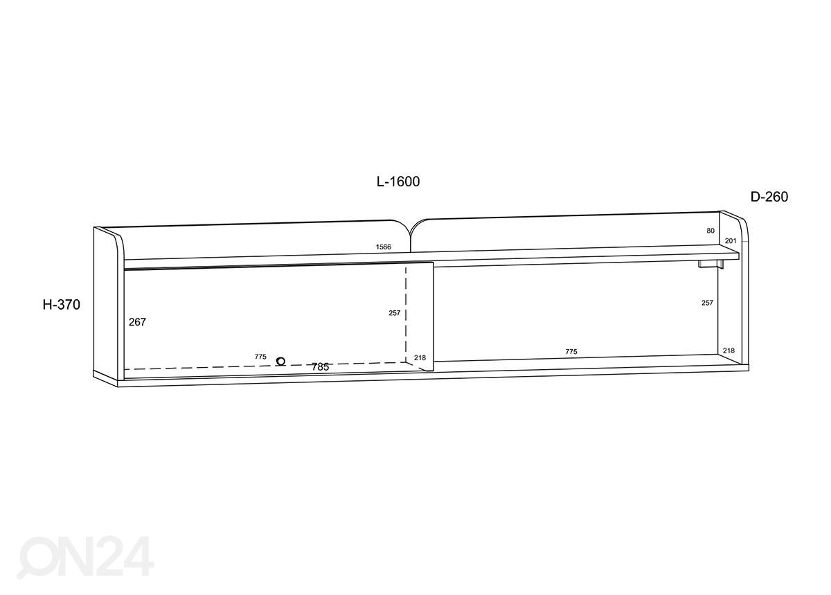 Seinakapp 160 cm suurendatud