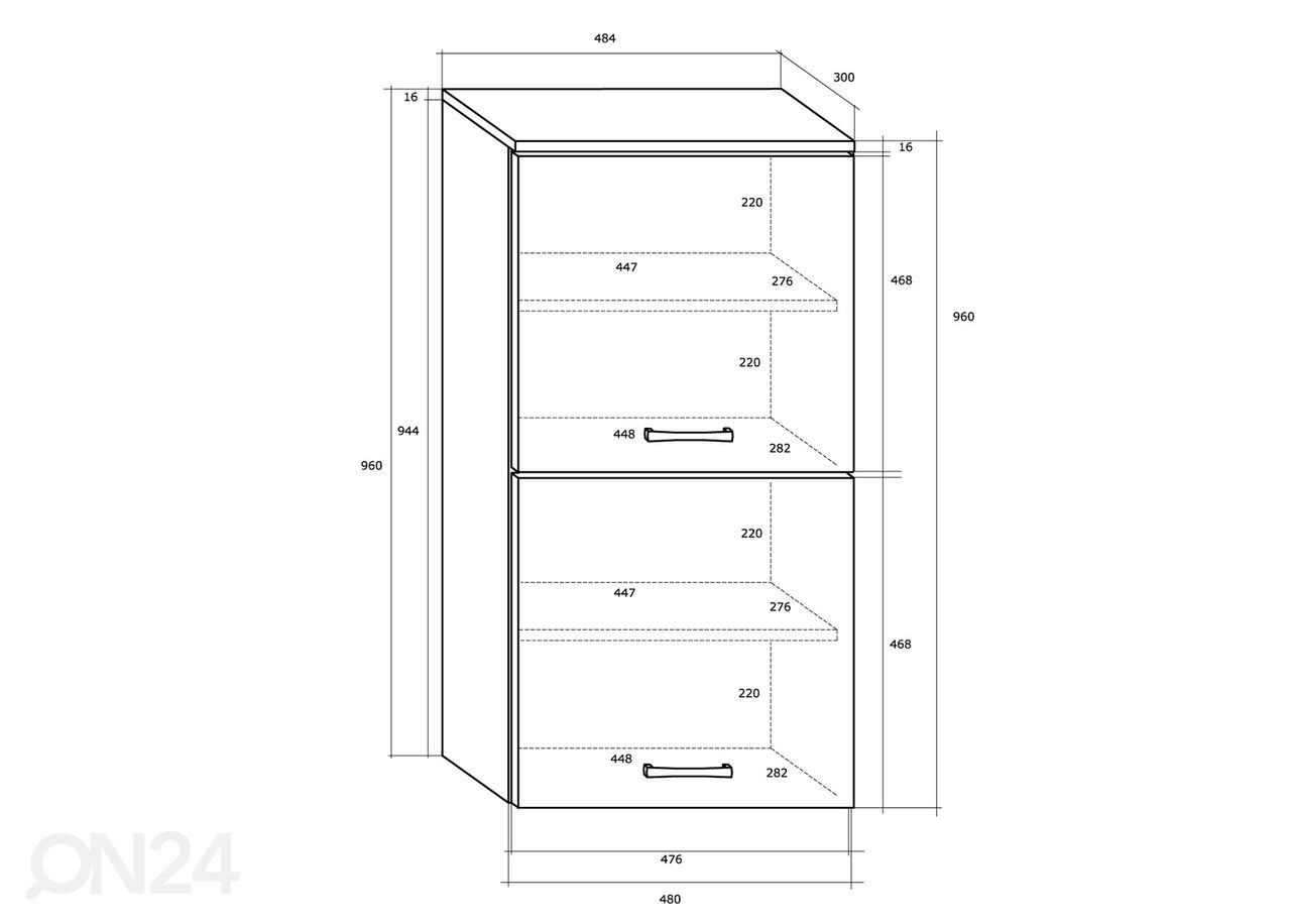 Seinakapp Jameson 48 cm suurendatud