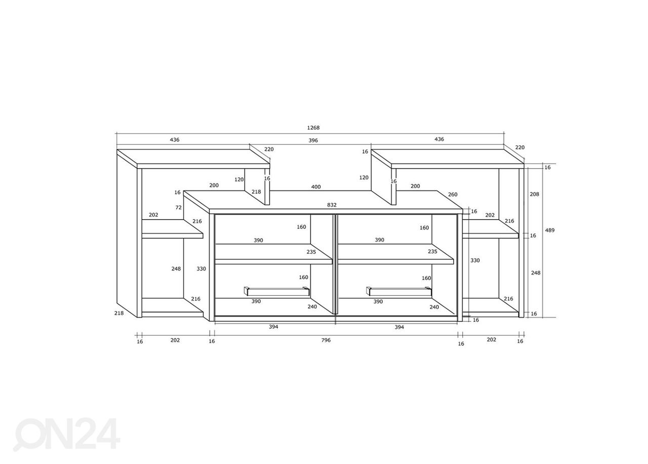 Seinakapp Macroom 127 cm suurendatud