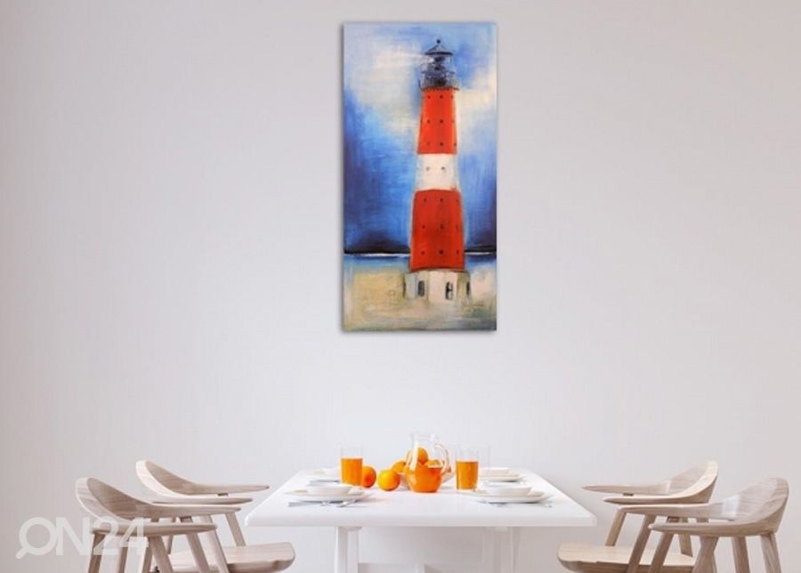 Seinapilt Lighthouse 3D 50x100 cm suurendatud