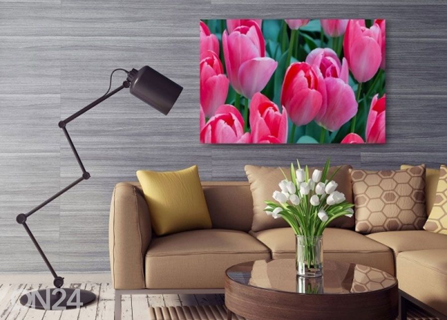 Seinapilt Pink tulips 30x40 cm suurendatud