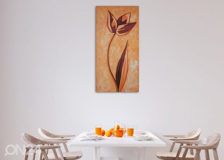 Seinapilt Sand Tulip 3D 50x100 cm suurendatud