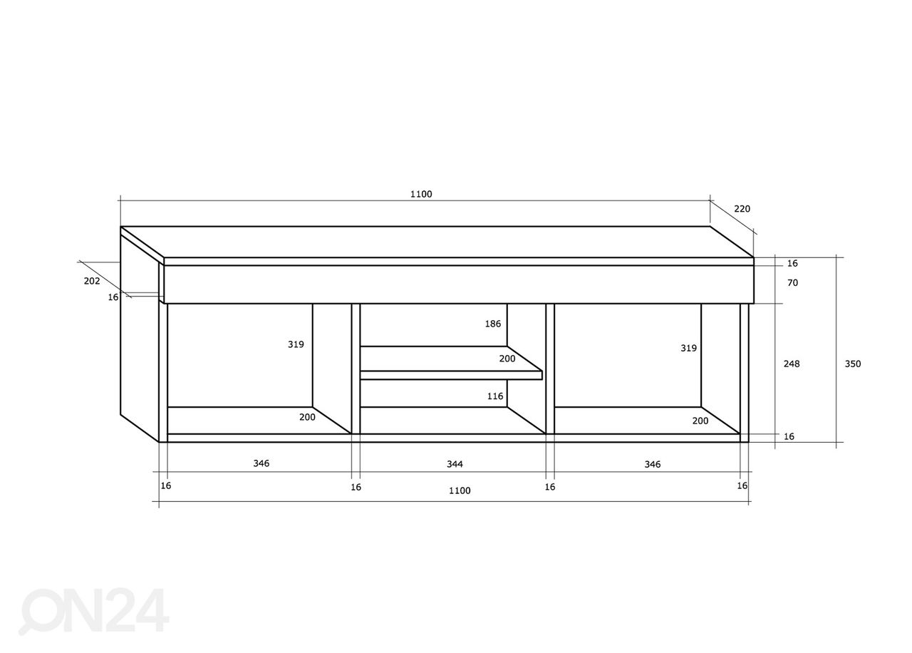 Seinariiul Cobh 110 cm suurendatud