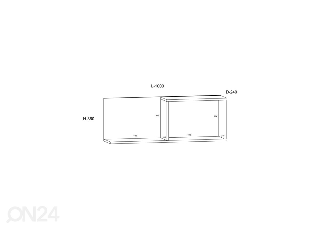 Seinariiul Youghal 100 cm suurendatud