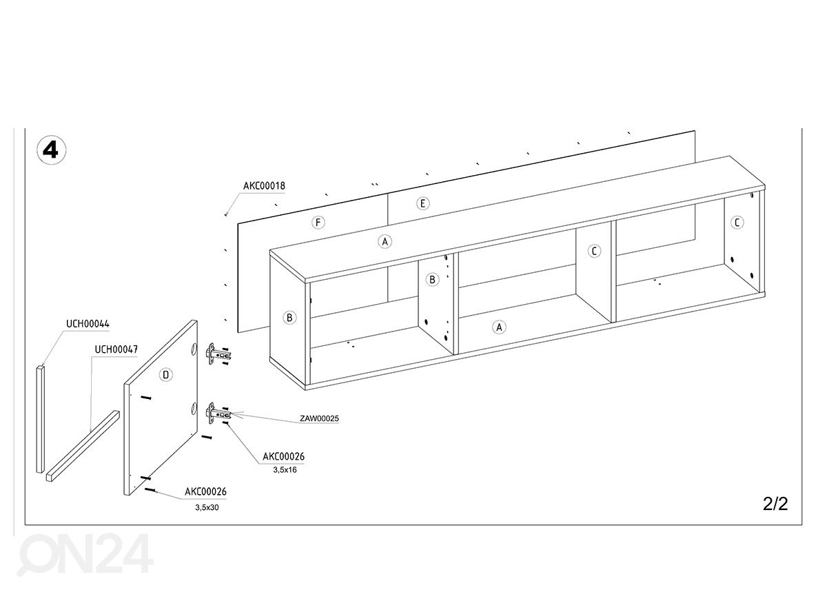 Seinariiul Youghal 150 cm suurendatud