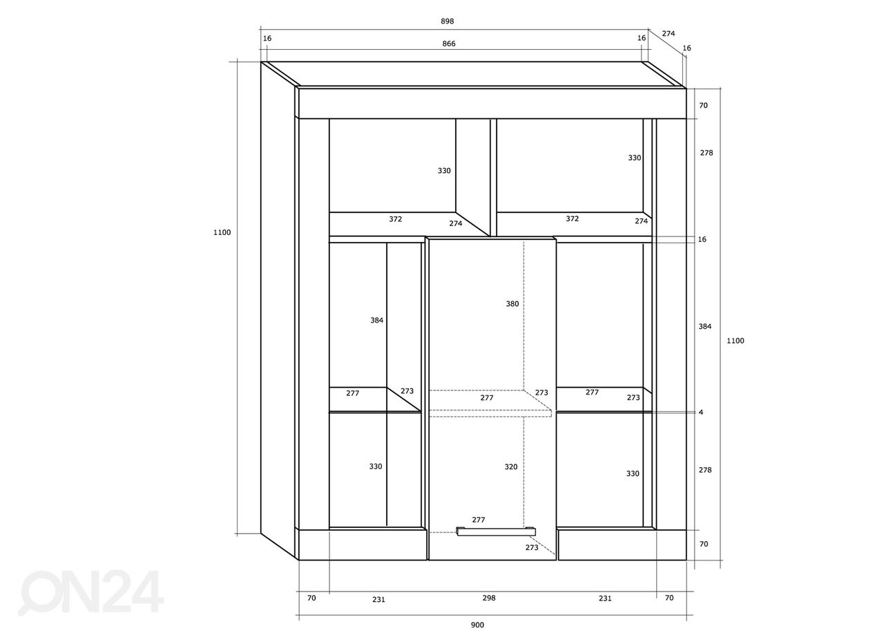 Sektsioon 280 cm suurendatud