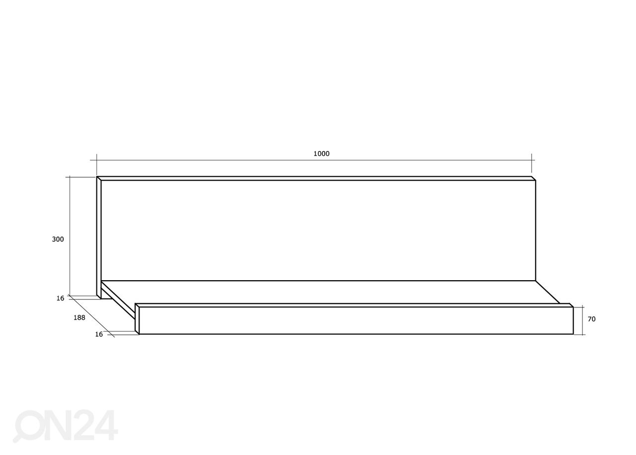 Sektsioon Bally 280 cm suurendatud