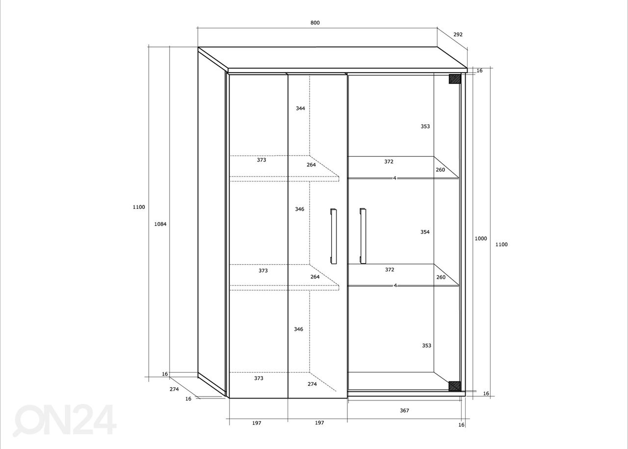 Sektsioon Bantry 270 cm suurendatud