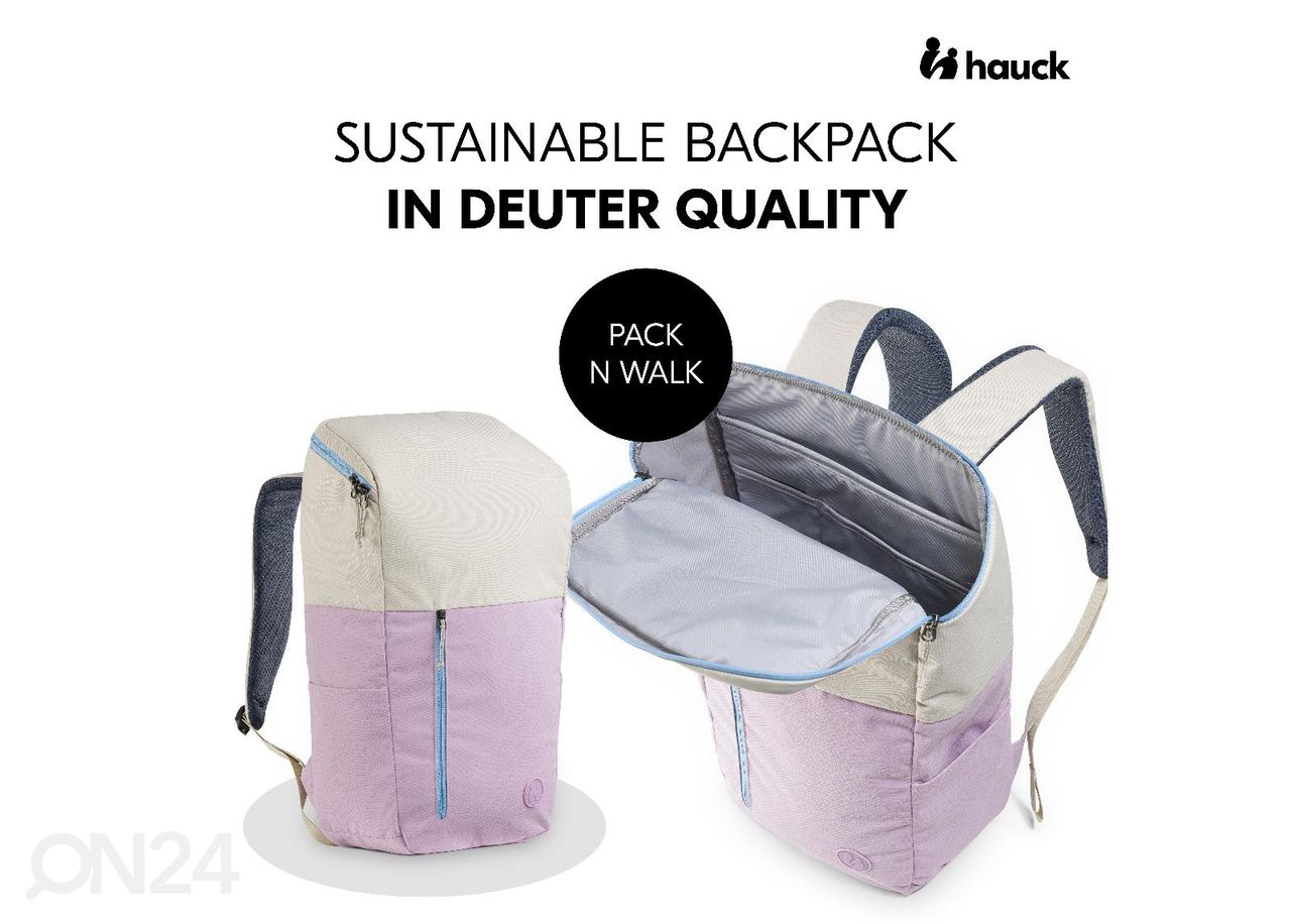 Seljakott / beebitarvete kott Hauck Pack N Walk suurendatud