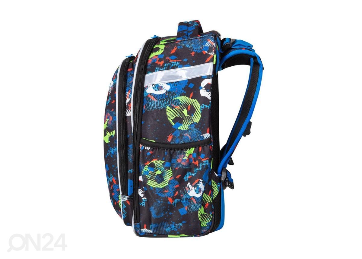 Seljakott CoolPack Turtle Football sinine 25 L suurendatud