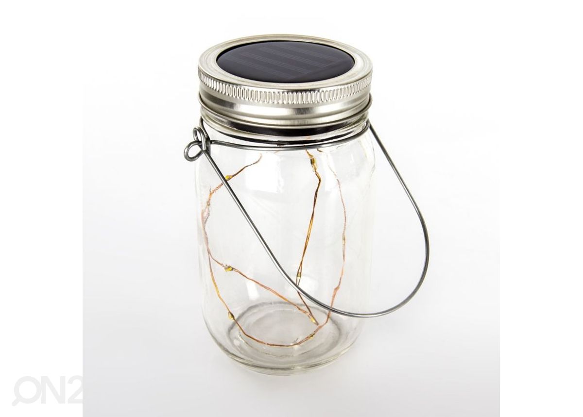 Solarvalgusti Jar 10 LED, 2 tk suurendatud