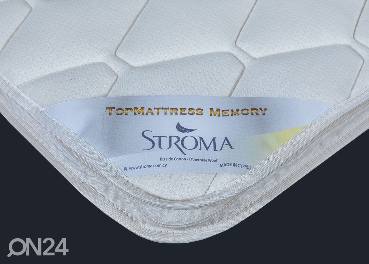 Stroma kattemadrats Top Memory 200x200x5 cm suurendatud