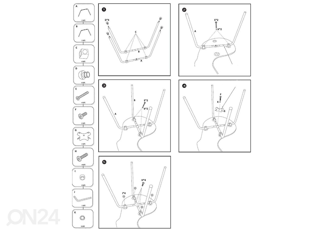 Tool 4 tk, valge suurendatud