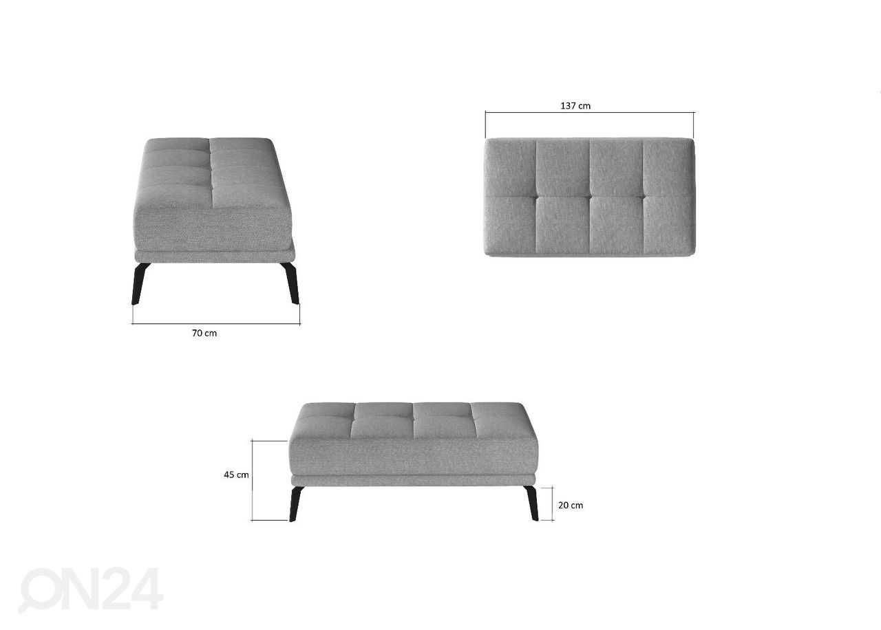 Tumba 73x145 cm suurendatud