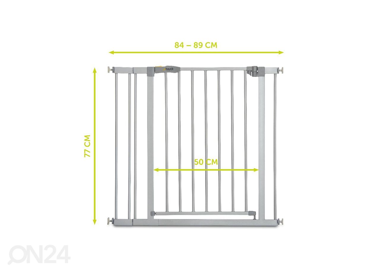 Turvavärav 84-89 cm Hauck Essential Stop N Safe 2 suurendatud