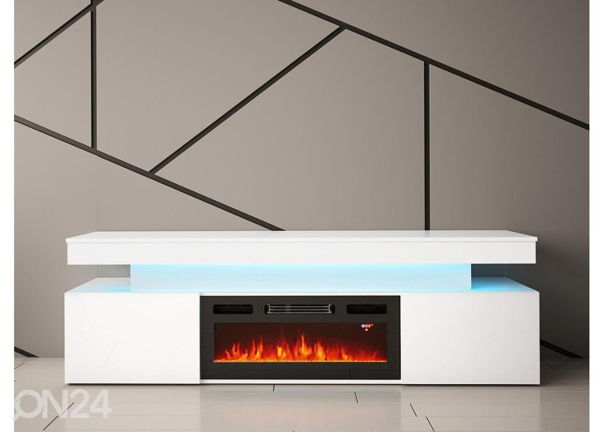 TV-alus 190 cm + kamin + LED suurendatud