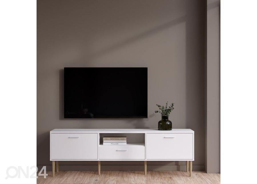 Tv-alus Media 177 cm, valge suurendatud