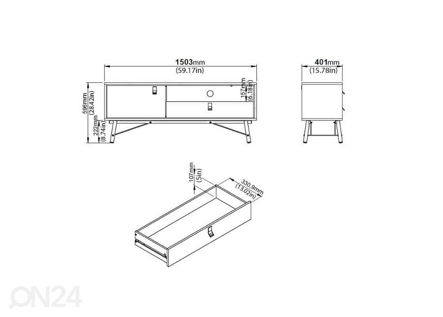 Tv-alus Ry 150 cm suurendatud