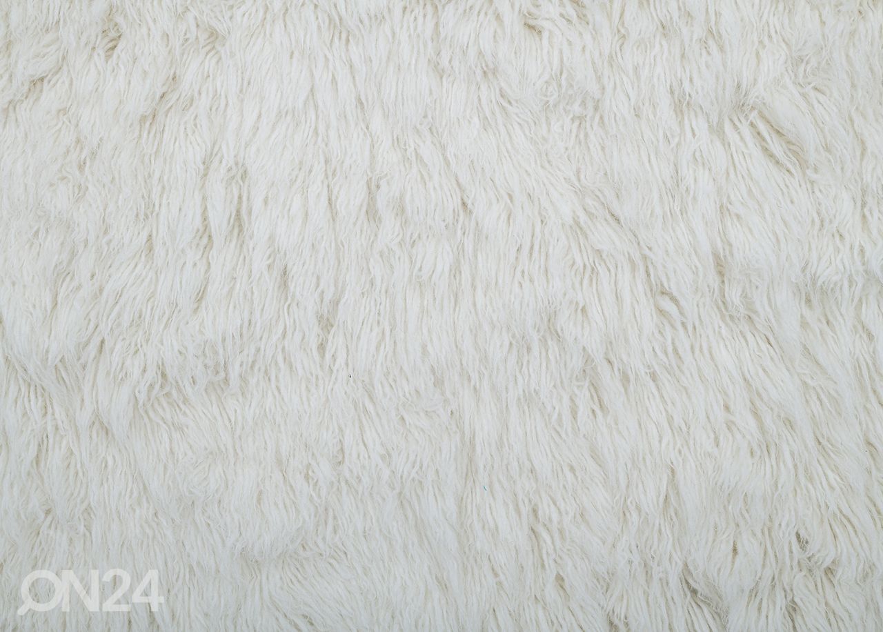 Vaip Tom Tailor Fluffy Uni 180x250 cm, valge suurendatud