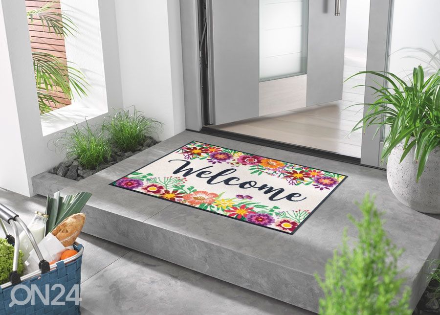 Vaip Welcome Blooming 50x75 cm suurendatud